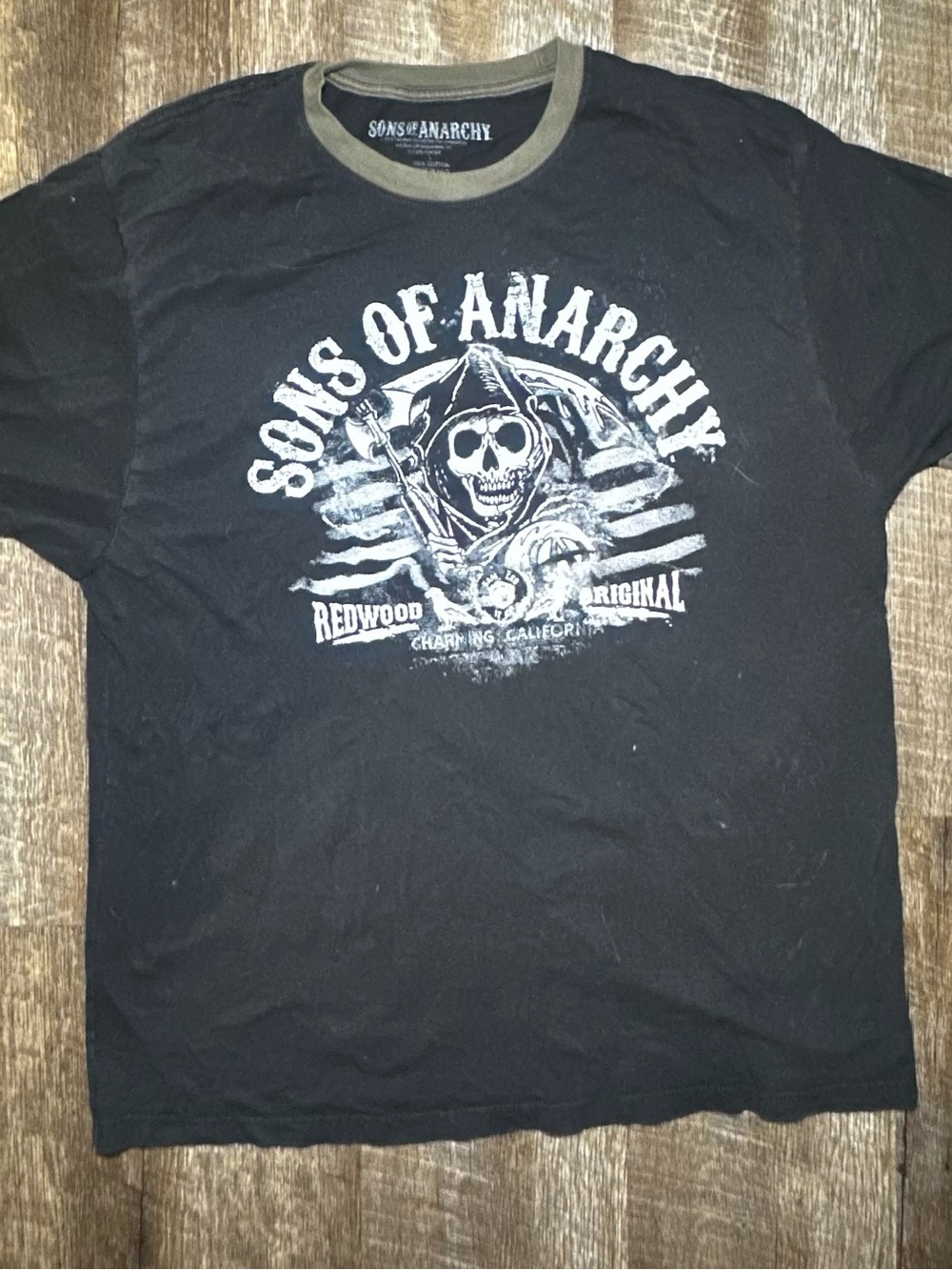 Sons of Anarchy Black Graphic Crewneck Tee L